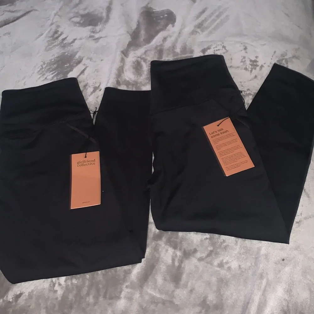 Girlfriend Collective | Black Compressive High Rise legging - Picture 6 of 7